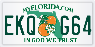 FL license plate EKQG64