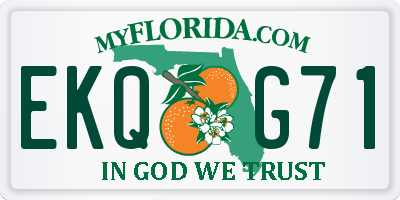 FL license plate EKQG71