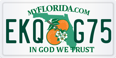 FL license plate EKQG75