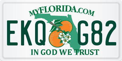 FL license plate EKQG82