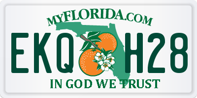 FL license plate EKQH28