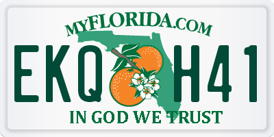 FL license plate EKQH41