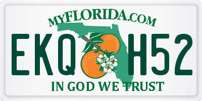 FL license plate EKQH52