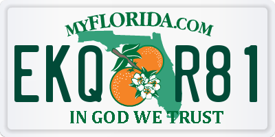 FL license plate EKQR81