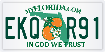 FL license plate EKQR91