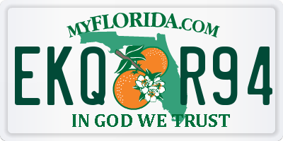 FL license plate EKQR94