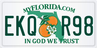 FL license plate EKQR98