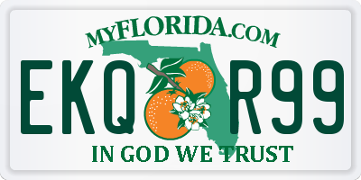 FL license plate EKQR99