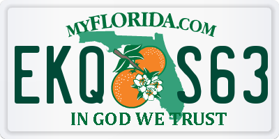 FL license plate EKQS63