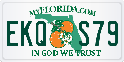 FL license plate EKQS79