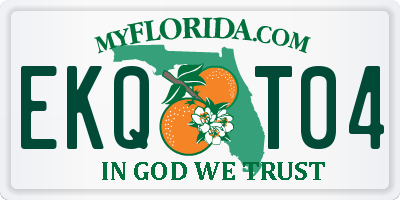 FL license plate EKQT04