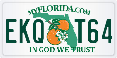 FL license plate EKQT64