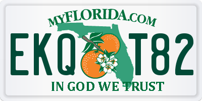 FL license plate EKQT82
