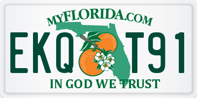 FL license plate EKQT91