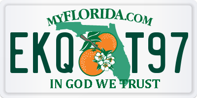 FL license plate EKQT97