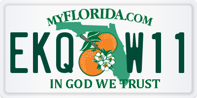 FL license plate EKQW11