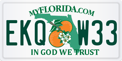FL license plate EKQW33