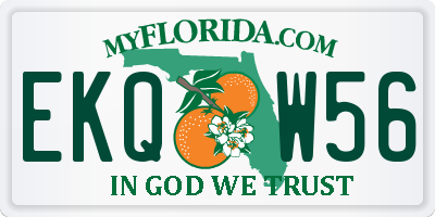 FL license plate EKQW56