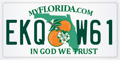 FL license plate EKQW61