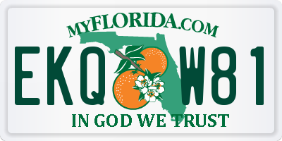 FL license plate EKQW81