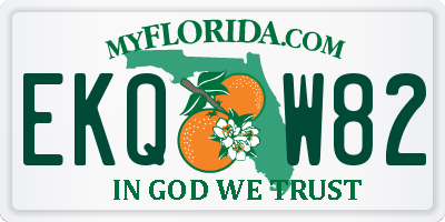 FL license plate EKQW82