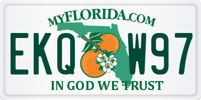FL license plate EKQW97