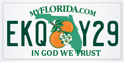 FL license plate EKQY29