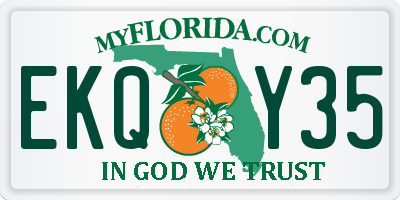 FL license plate EKQY35