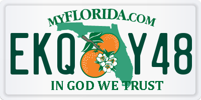 FL license plate EKQY48