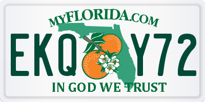 FL license plate EKQY72