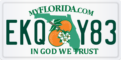 FL license plate EKQY83