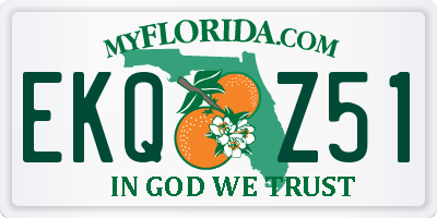 FL license plate EKQZ51