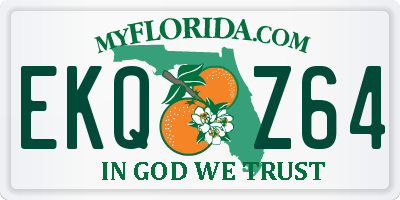 FL license plate EKQZ64