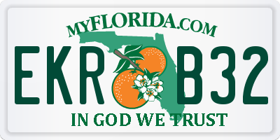 FL license plate EKRB32