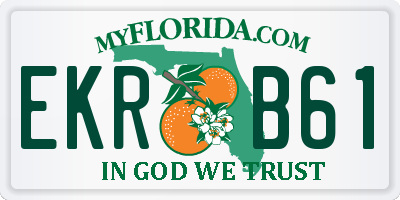 FL license plate EKRB61