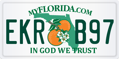 FL license plate EKRB97