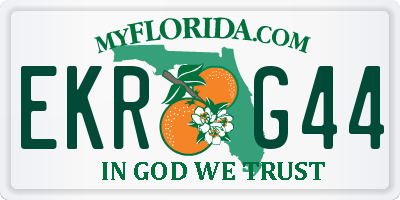 FL license plate EKRG44