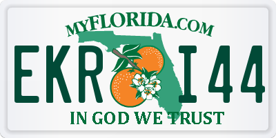 FL license plate EKRI44