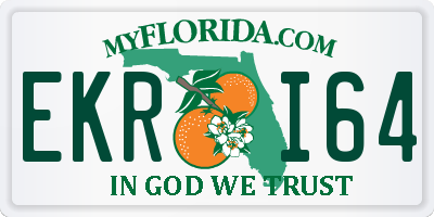 FL license plate EKRI64