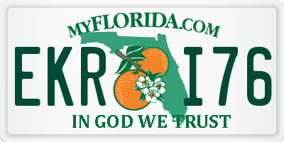 FL license plate EKRI76