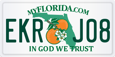 FL license plate EKRJ08