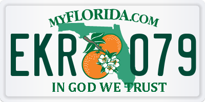 FL license plate EKRO79