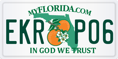FL license plate EKRP06