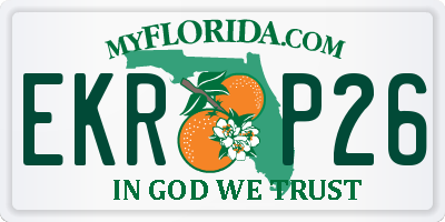 FL license plate EKRP26