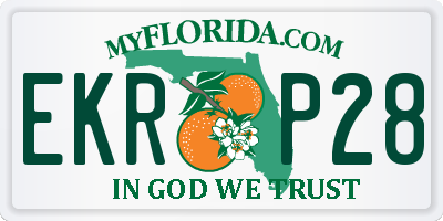 FL license plate EKRP28