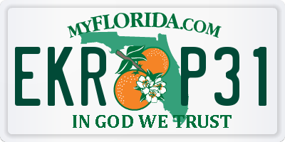 FL license plate EKRP31
