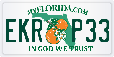 FL license plate EKRP33