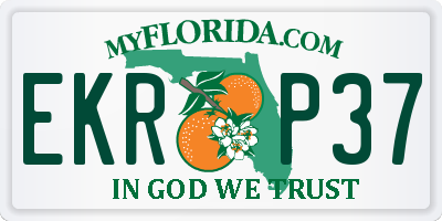 FL license plate EKRP37