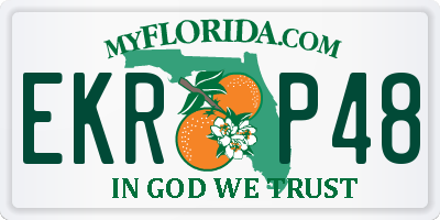 FL license plate EKRP48