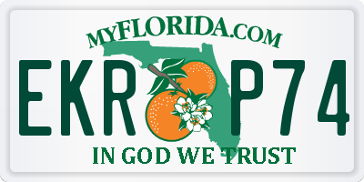 FL license plate EKRP74